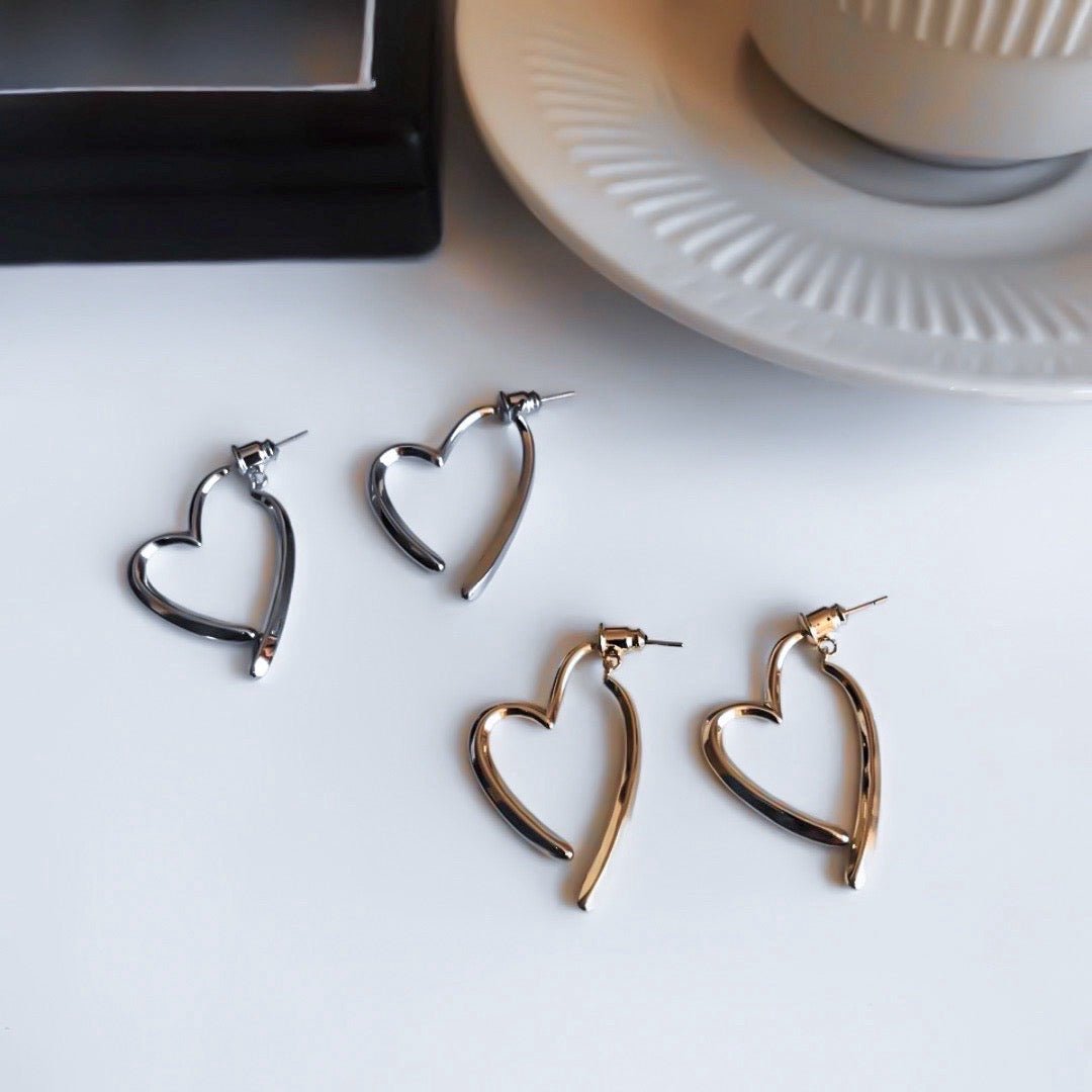 Earring Heart Design - Angelenita